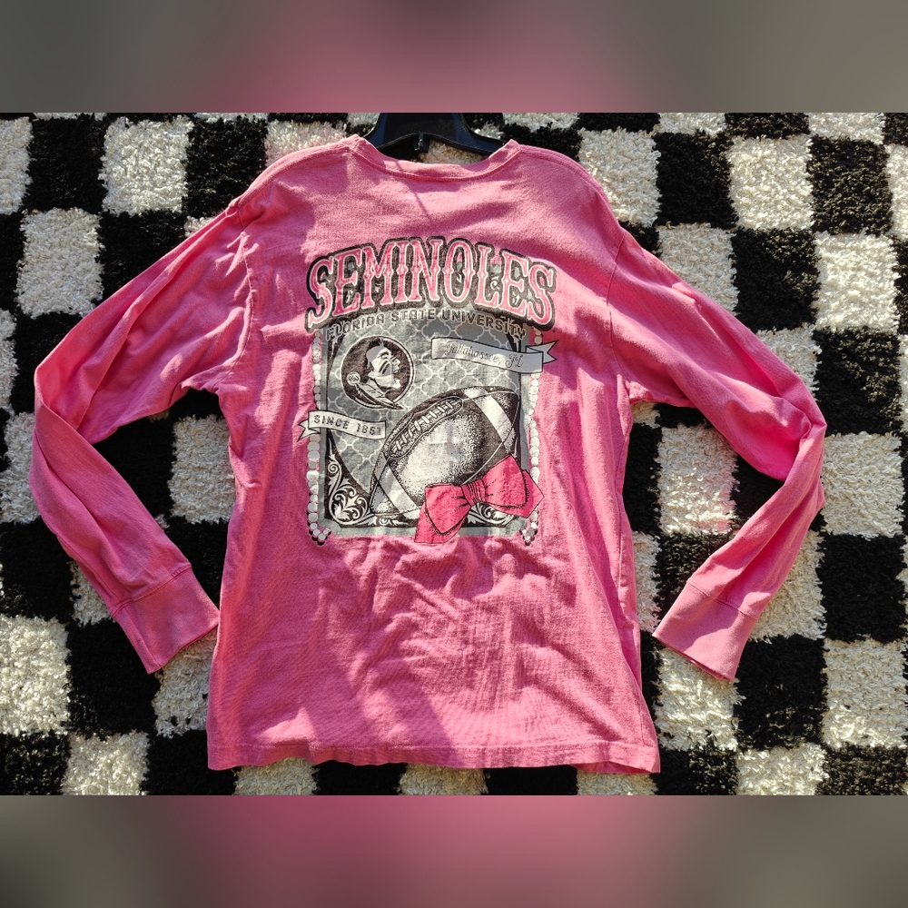 Next Level Apparel Pink Long Sleeve